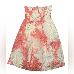 J. Crew Lorelai tie dye strapless 100% cotton mini dress with pockets Y2K